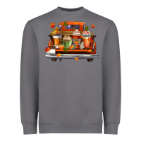 Storm coffee cups truck Heavyweight Sweatshirt - CowGirlArtShop