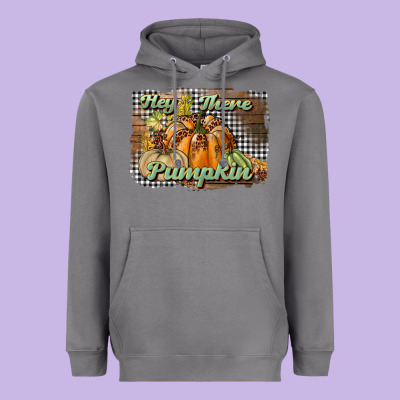 Hey There Pumpkin Heavyweight Hoodie Designed By Bundleandbundleshop