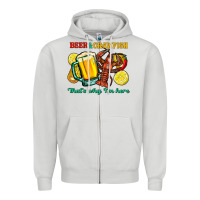 Dove Grey Beer&crawfish that's why i'm here Zipper Hoodie - FaDigitalArtStudio
