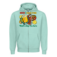Seafoam Beer&crawfish that's why i'm here Zipper Hoodie - FaDigitalArtStudio