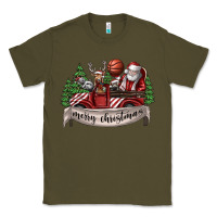 Army Green Merry Christmas Classic Tee - SublimationCraftShop