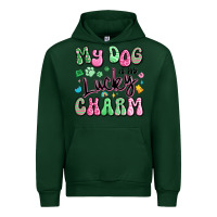 Forest Green my dog is my lucky charm Urban Hoodie - Artiststas