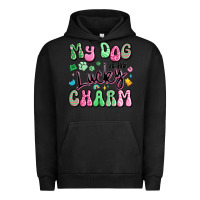 Pigment Black my dog is my lucky charm Urban Hoodie - Artiststas