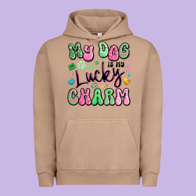 My Dog Is My Lucky Charm Urban Hoodie Designed By Artiststas