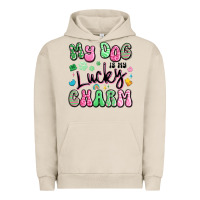 Pigment French Oak my dog is my lucky charm Urban Hoodie - Artiststas