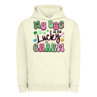 Pigment Pistachio my dog is my lucky charm Urban Hoodie - Artiststas