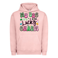 Pigment Salmon my dog is my lucky charm Urban Hoodie - Artiststas