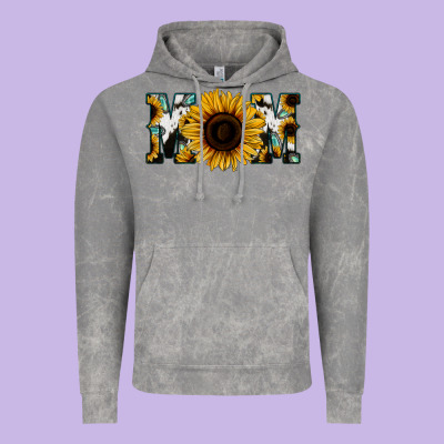 Sunflower Turquoise Cowhide Mom Vintage Hoodie Designed By Bettercallsaul