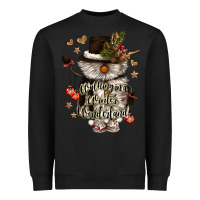 Black walking in a winter wonderland Heavyweight Sweatshirt - CowGirlArtShop
