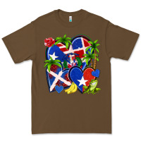 Cacao puerto rico with dominican republic hearts Premium Tee - NancyCooperArtShop