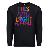 Black This Little Light Of Mine Premium Sweatshirt - CowhideDigitalArt