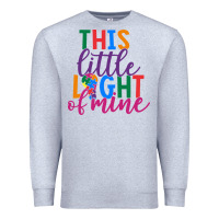 Heather Grey This Little Light Of Mine Premium Sweatshirt - CowhideDigitalArt
