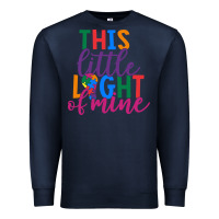 Navy This Little Light Of Mine Premium Sweatshirt - CowhideDigitalArt