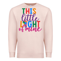Pale Pink This Little Light Of Mine Premium Sweatshirt - CowhideDigitalArt