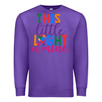 Purple This Little Light Of Mine Premium Sweatshirt - CowhideDigitalArt