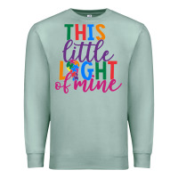 Seafoam This Little Light Of Mine Premium Sweatshirt - CowhideDigitalArt