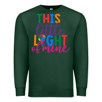 Sports Green This Little Light Of Mine Premium Sweatshirt - CowhideDigitalArt