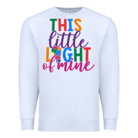 White This Little Light Of Mine Premium Sweatshirt - CowhideDigitalArt