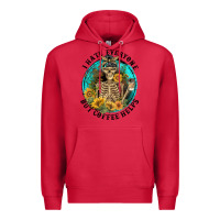 Cardinal I Hate Everyone But Coffee Helps Premium Hoodie - FaDigitalArtStudio