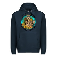 Navy I Hate Everyone But Coffee Helps Premium Hoodie - FaDigitalArtStudio