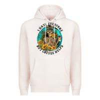 Pale Pink I Hate Everyone But Coffee Helps Premium Hoodie - FaDigitalArtStudio
