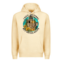Pina Colada I Hate Everyone But Coffee Helps Premium Hoodie - FaDigitalArtStudio