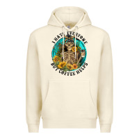 Sandshell I Hate Everyone But Coffee Helps Premium Hoodie - FaDigitalArtStudio