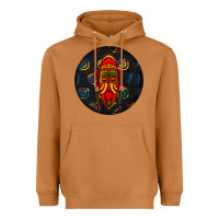 Meerkat african masks round earrings 2 Heavyweight Hoodie - BundleAndBundleShop