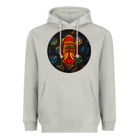 Moon Dust african masks round earrings 2 Heavyweight Hoodie - BundleAndBundleShop