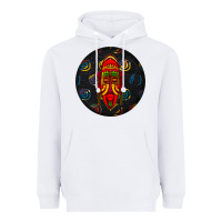 White african masks round earrings 2 Heavyweight Hoodie - BundleAndBundleShop