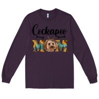 Plum Western Cockapoo Mom Long Sleeve Tee - RanaPortraitStore