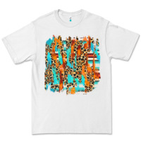 White serape with leopard pattern Premium Tee - NancyCooperArtShop