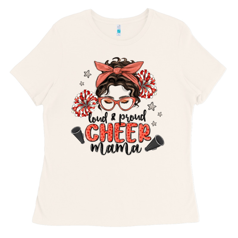 Loud&proud Mama Messy Bun Ladies Tee by MaliasSmallBusiness | Teevron