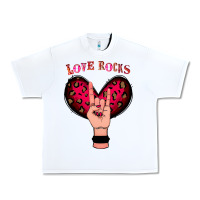 White Love Rocks Urban Heavy Tee - Bettercallsaul