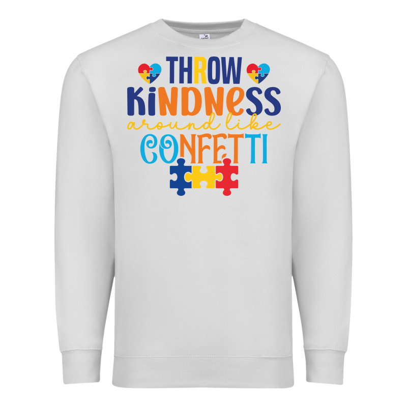 Throw Kindness Around Like Confetti Premium Sweatshirt by CowhideDigitalArt | Teevron