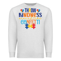 Oatmeal Heather Throw kindness around like confetti Premium Sweatshirt - CowhideDigitalArt