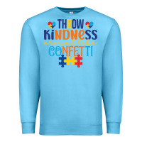 Ocean Blue Throw kindness around like confetti Premium Sweatshirt - CowhideDigitalArt