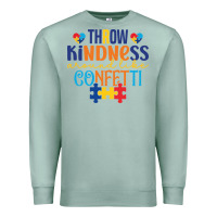 Seafoam Throw kindness around like confetti Premium Sweatshirt - CowhideDigitalArt