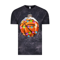 Cloud Black Christmas Basketball Vintage Tee - RanaPortraitStore