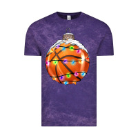 Cloud Purple Christmas Basketball Vintage Tee - RanaPortraitStore