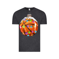 Vintage Black Christmas Basketball Vintage Tee - RanaPortraitStore