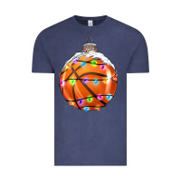 Vintage Denim Christmas Basketball Vintage Tee - RanaPortraitStore