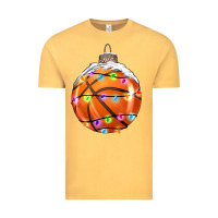 Vintage Mustard Christmas Basketball Vintage Tee - RanaPortraitStore