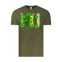 Vintage Olive St Patrick's Day Brushstrokes Vintage Tee - RanaPortraitStore
