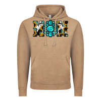 Vintage Coffee Sunflower Turquoise Gemstone Cowhide Mom Vintage Hoodie - Bettercallsaul