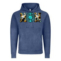 Vintage Denim Sunflower Turquoise Gemstone Cowhide Mom Vintage Hoodie - Bettercallsaul