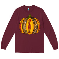 Burgundy Softball Pumpkin Long Sleeve Tee - texasbilliewilder