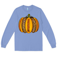 Colony Blue Softball Pumpkin Long Sleeve Tee - texasbilliewilder