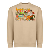 Leaves And Lattes Heavyweight Sweatshirt | Teevron