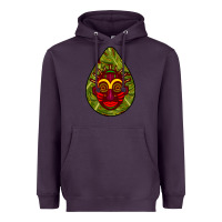 Plum african masks teardrop  7 Heavyweight Hoodie - BundleAndBundleShop